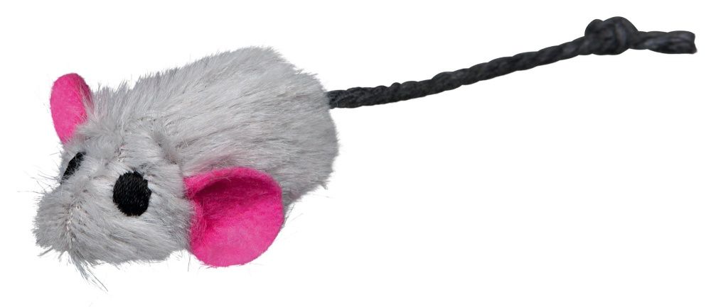 Plyšová myška s pevným středem a catnipem 5cm (6ks/bal) TRIXIE