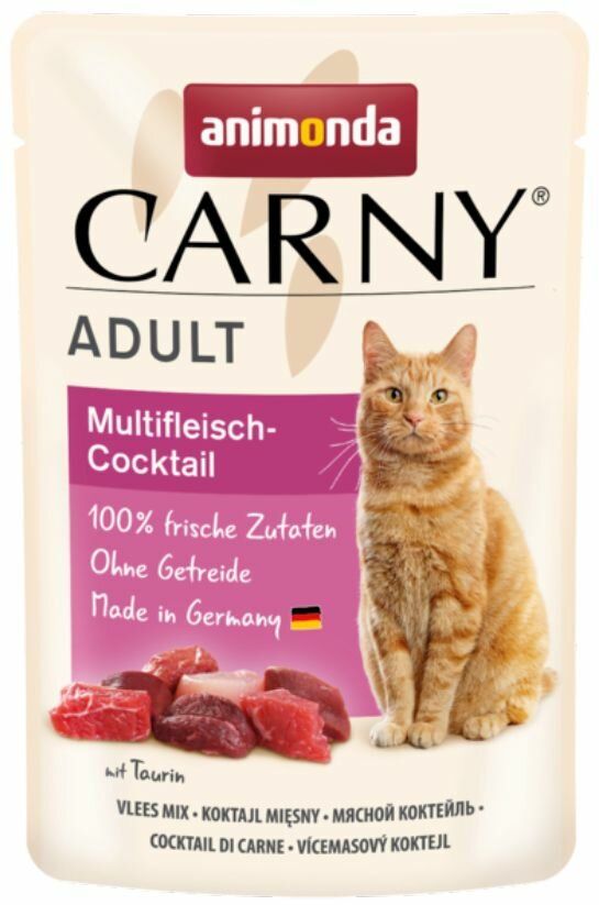 Carny Adult multimasový koktejl, kapsička pro kočky 85g Animonda