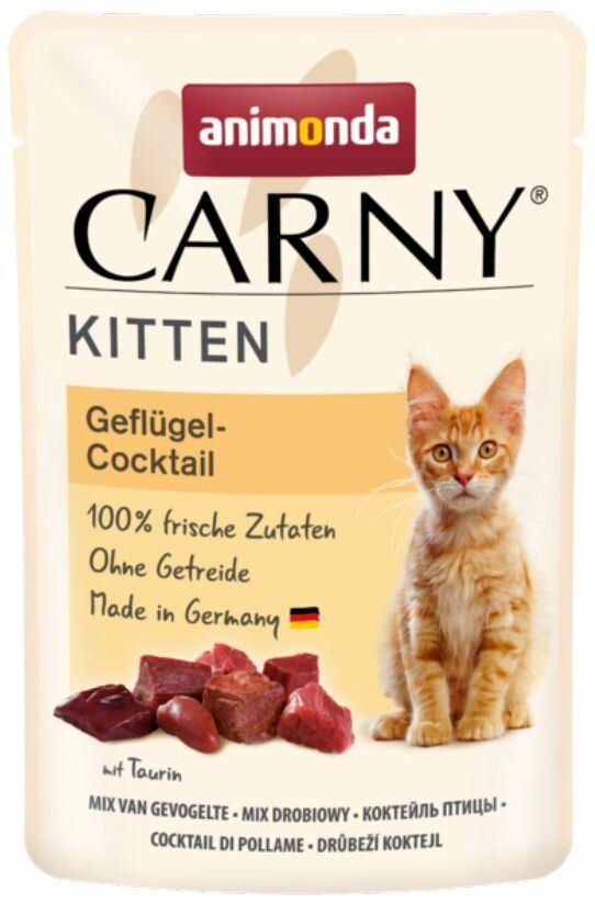 Carny Kitten drůbeží koktejl, kapsička pro koťata 85g Animonda