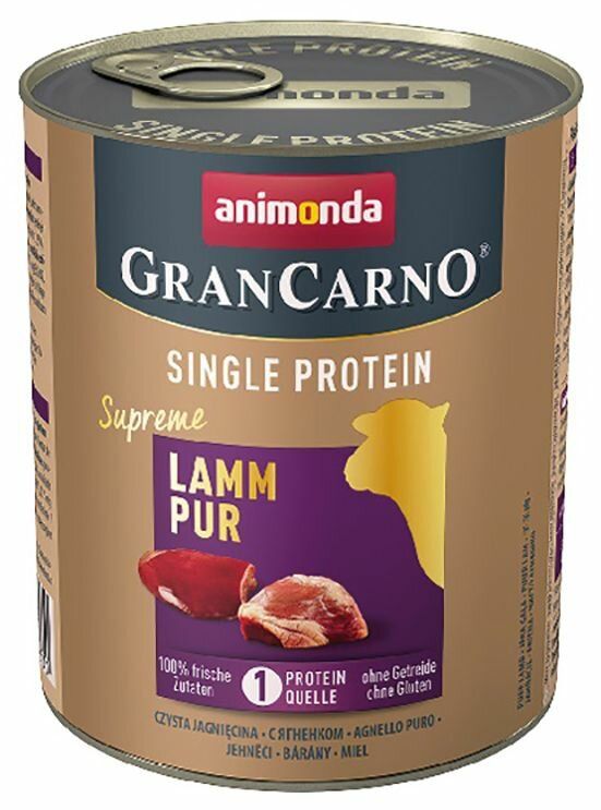 GRANCARNO Dog Single Protein čisté jehněčí 800g Animonda