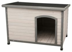 Natura bouda pro psa s rovnou střechou L 116 x 82 x 79 cm, šedá TRIXIE