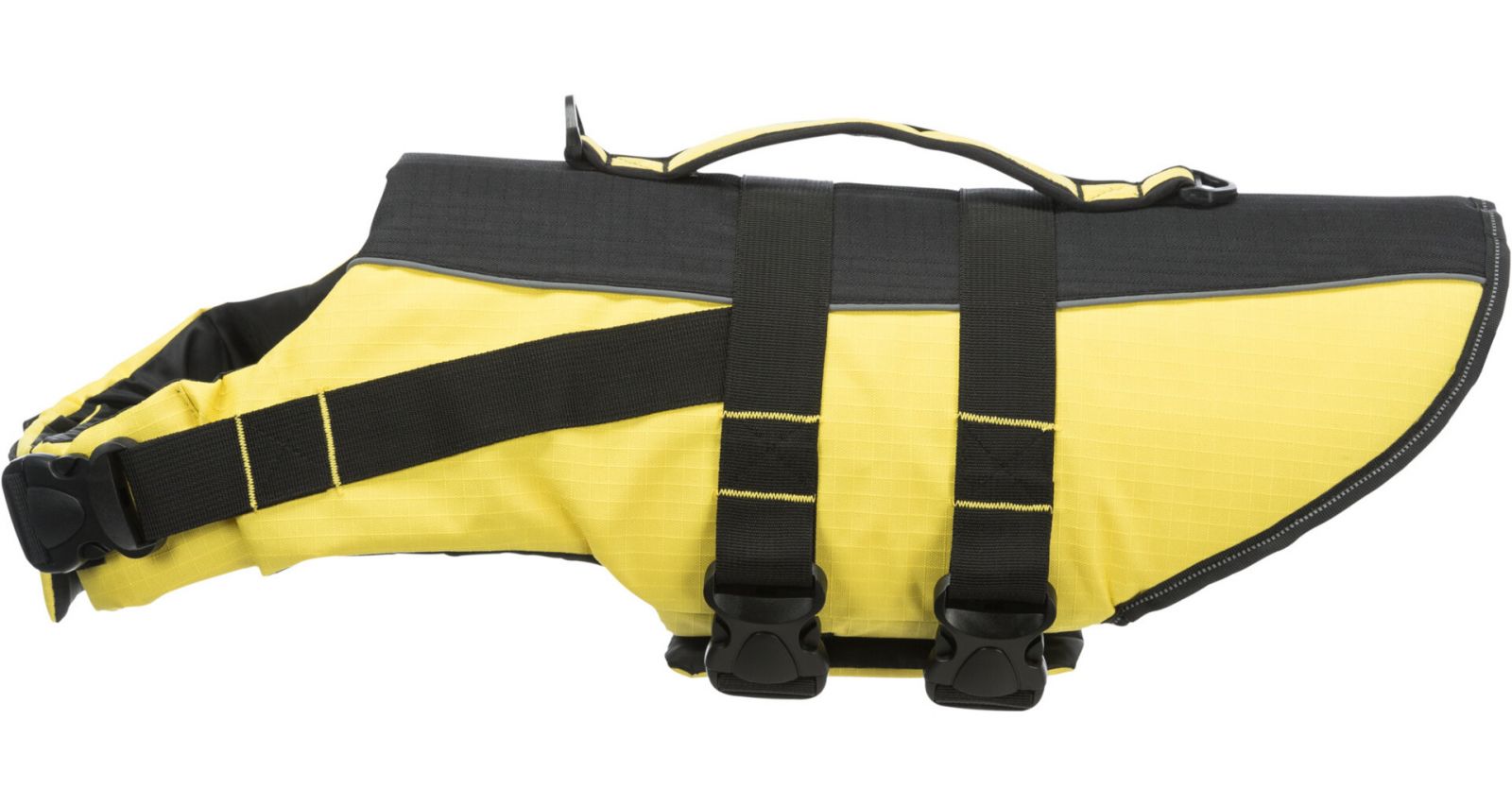 Life Vest plavací vesta pro psa M 45 cm: 45-72 cm, do 30kg žluto/černá TRIXIE