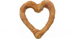 Denta Fun Chicken Heart, srdce z buvolí kůže balené kuřecím masem 14cm, 125g TRIXIE