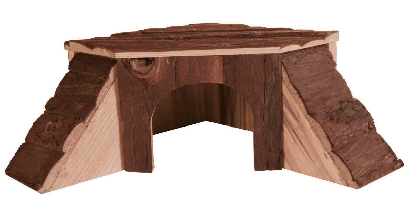 Dřevěný domek rohový THORDIS pro činčilu, morče 35 x 15 x 37/37 cm TRIXIE