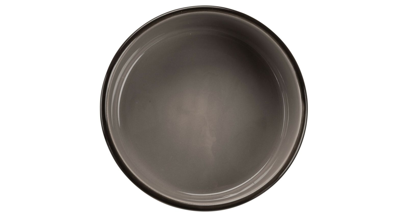 Keramická miska 1,4l/20cm - hnědá/tmavě šedá + motiv tlapky TRIXIE
