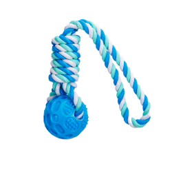 Bavlněné lano s TPR míčkem 33x6cm Nobleza