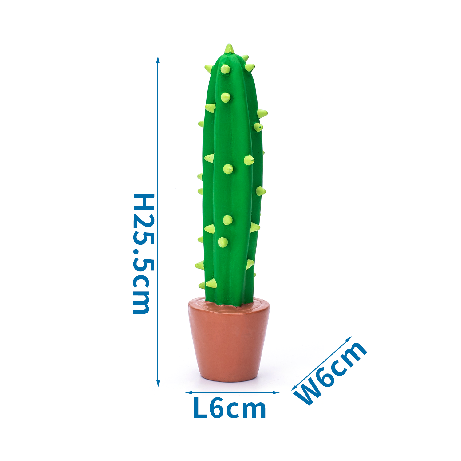 Kaktus 6x6x25cm - zelený Nobleza