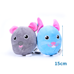 Plyšová balonek pro psy myš/kočka 15cm