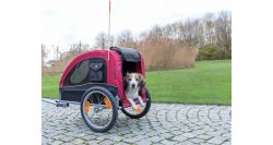 Vozík pro psa za jízdní kolo M 63 x 68 x 75/137 cm, nosnost max. 22 kg TRIXIE