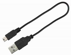 Flash USB svítící obojek XS-XL 70 cm / 10 mm, černý TRIXIE