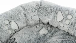 NANDO kulatý pelech s okrajem, 50 × 40 cm, světlešedá TRIXIE