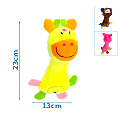Plyšová hračka pro psy opice/prase/kráva 23x13cm Nobleza
