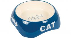 Keramická miska 200ml/13cm - CAT + rybí kostra TRIXIE