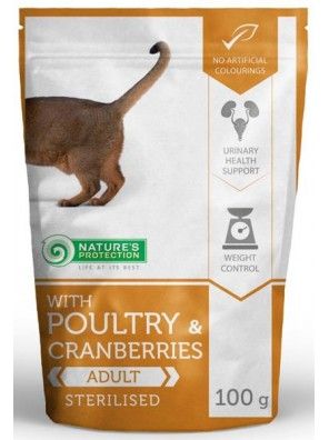 Nature's Protection Cat kapsa Sterilised Poultry & Cranberries 100g Nature´s Protection