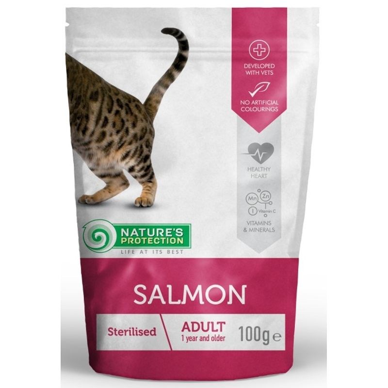 Nature's Protection Cat kapsa Sterilised Salmon 100g Nature´s Protection
