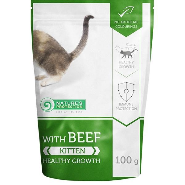 Nature's Protection Cat kapsa Kitten Beef 100g Nature´s Protection