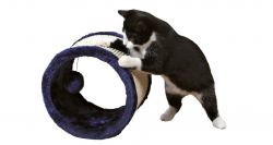 Škrábací ROLL pro kočky 23x20cm - modrý