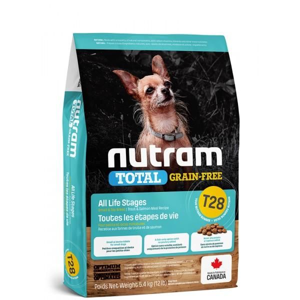 utram T28 Total Grain Free Small Breed Salmon Trout Dog 2 kg Nutram