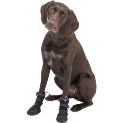 Walker Active Long S-M, ochranné boty pro psy, 2ks, černá