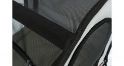Autosedačka uzavíratelná, skládací, 4 strany celosíťové, 44 x 37 x 40 cm, šedo/černá TRIXIE