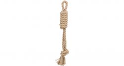 Hrací lano s uzlovým peškem, 35 cm, konopí/bavlna TRIXIE