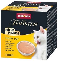 MULTIPACK Vom Feinsten Cat Adult Snack-Pudding kuřecí pro kočky (3 x 85 g) Animonda