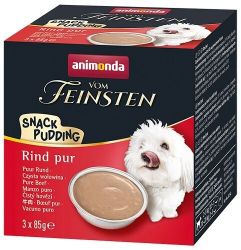MULTIPACK Vom Feinsten Dog Adult Snack-Pudding hovězí pro psy (3 x 85 g) Animonda