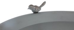 Venkovní pítko - miska na tyči, 1,800 ml/ø 35 cm, kov, šedá TRIXIE