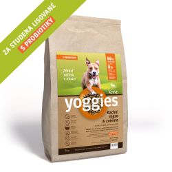YOGGIES Dog Active Kachna a zvěřina 5kg