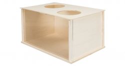 Box na norování pro králíky, 58 x 30 x 38 cm, dřevo/akryl