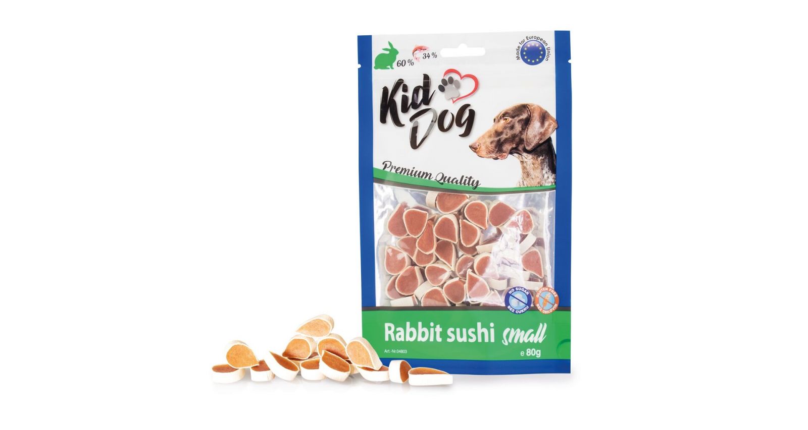 KIDDOG králičí malé sushi 80 g