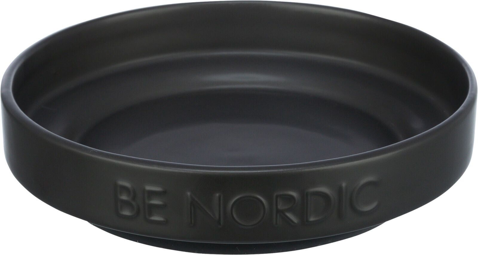 BE NORDIC keramická miska plytká, 0.3l / 16 cm, černá TRIXIE