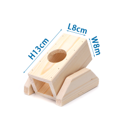 Dřevěná hračka pro křečky/domeček 8x13cm