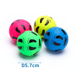 Fluorescenční míčky z pryže 5,7cm