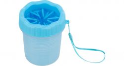 PAW CLEANER - kalíšek k čištění tlapek, M-L, silikon/plast, modrá TRIXIE