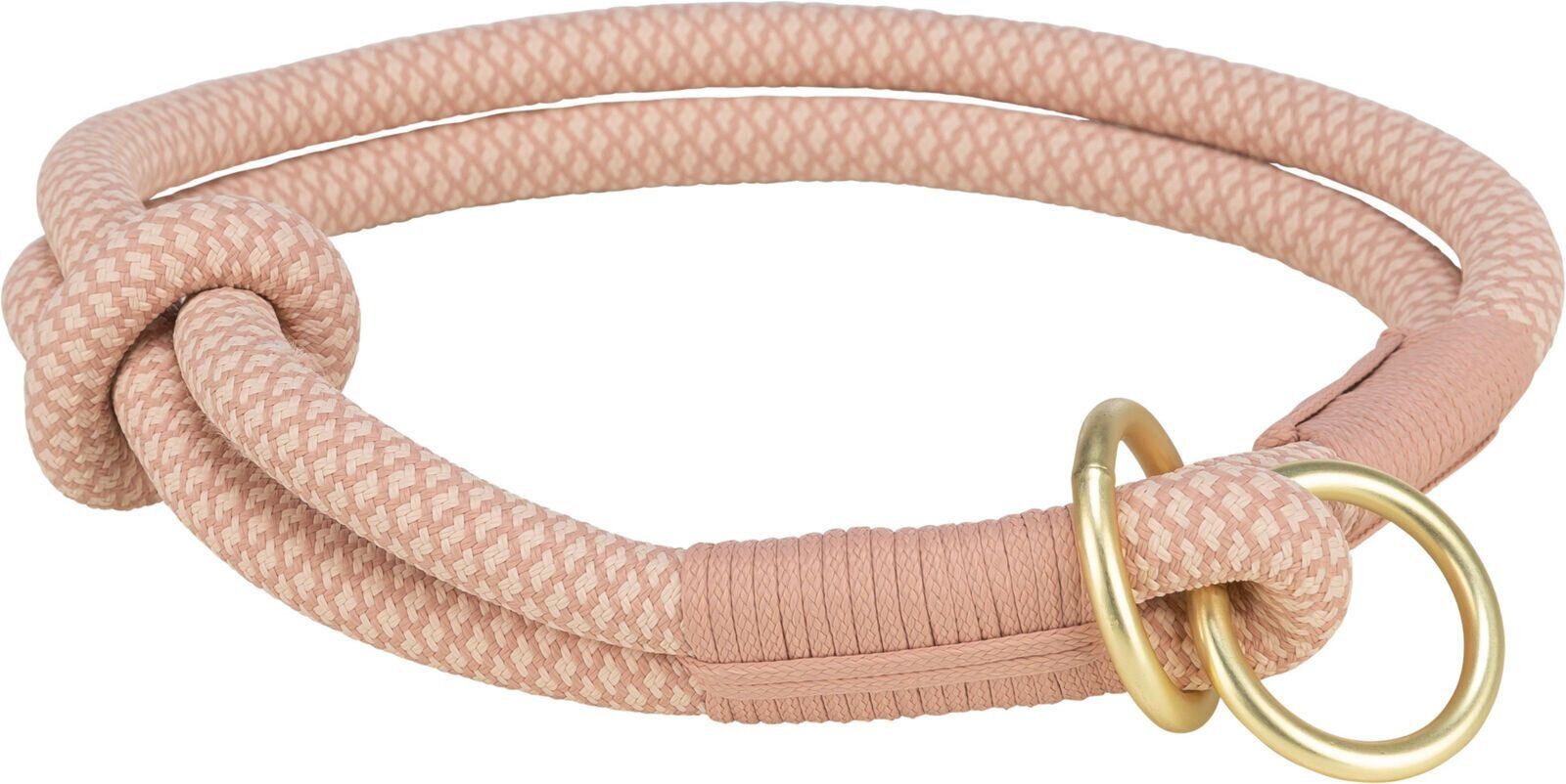 Soft Rope kulatý polostahovací obojek, S-M: 40 cm/ 10 mm, růžová/světlerůžová TRIXIE
