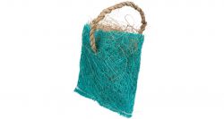 Taštička s kokosovým vláknem - hračka pro hlodavce, sisal, 10 x 13 cm, modrá TRIXIE