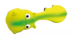 Hrošík ležící - tvar činky, se zvukem, 22 cm, latex, zelená, HipHop HipHop Dog
