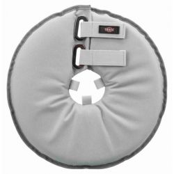 Ochranný měkký límec "disk", L: 46-49 cm/24 cm, polyester/pěna, šedá TRIXIE