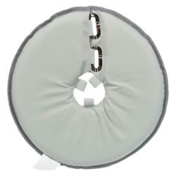 Ochranný měkký límec "disk", M: 38-42 cm/21,5 cm, polyester/pěna, šedá TRIXIE
