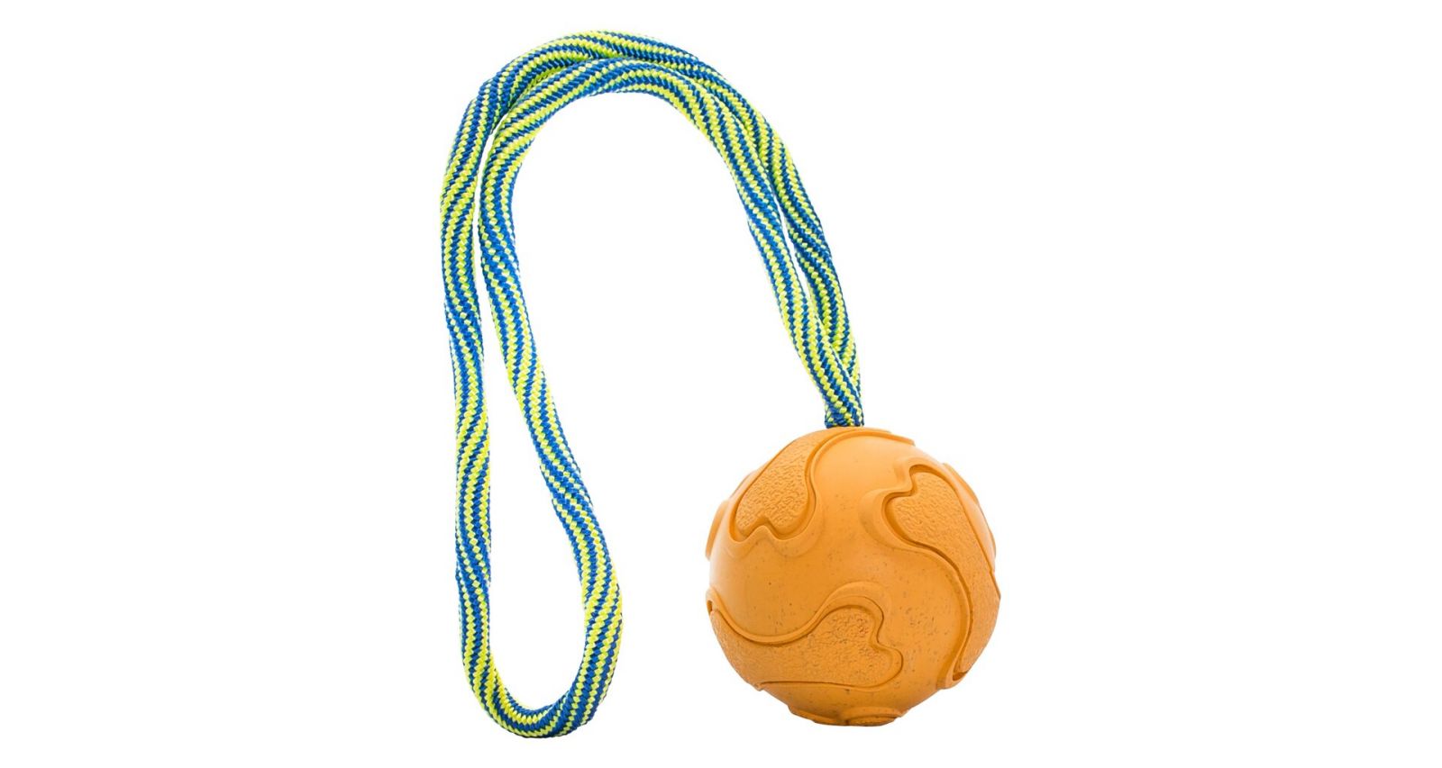 Vrhací tréninkový míč s vlákny z rýžových slupek, na laně 6/30 cm HipHop HipHop Dog