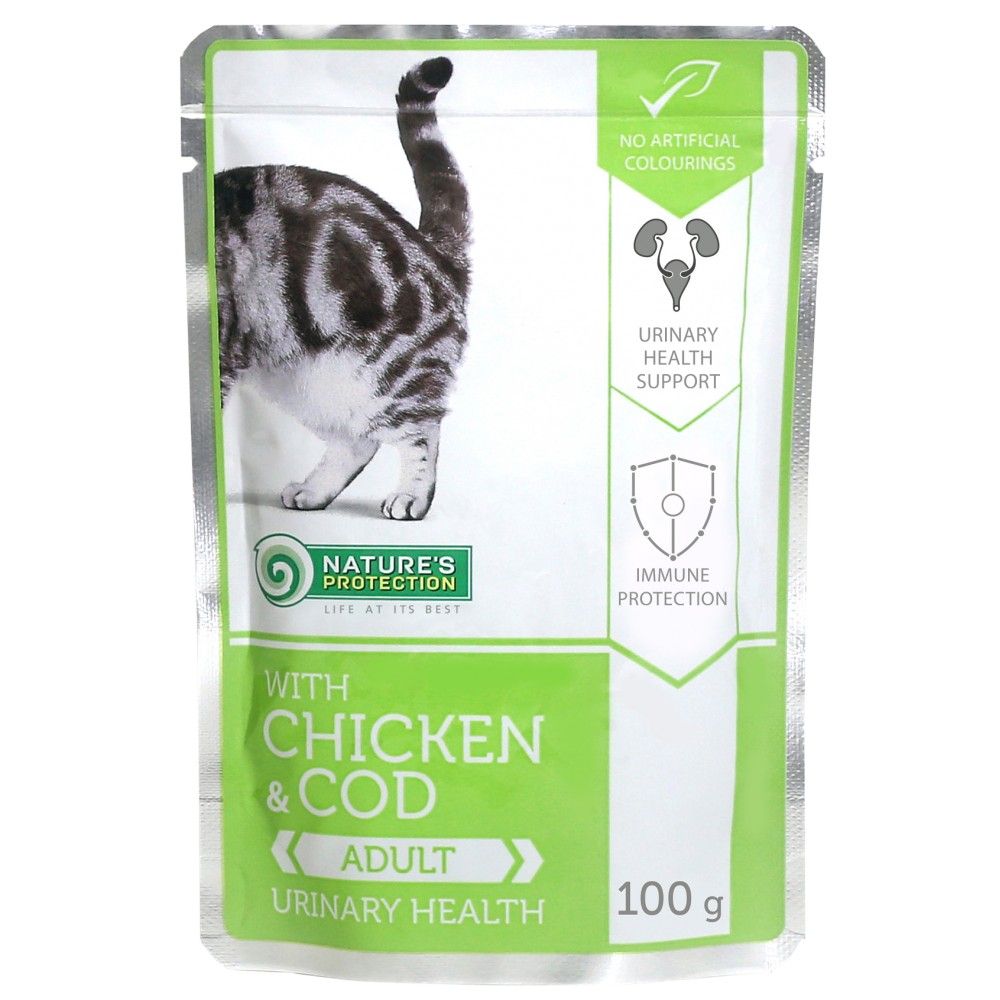 Natures Protection Cat kapsa Adult Chicken & Cod - Urinary Health 100g Nature´s Protection