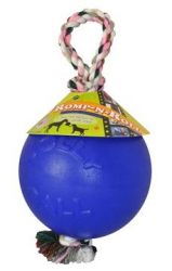 Jolly Ball Romp-n-Roll 15 cm - míč s provazem modrý