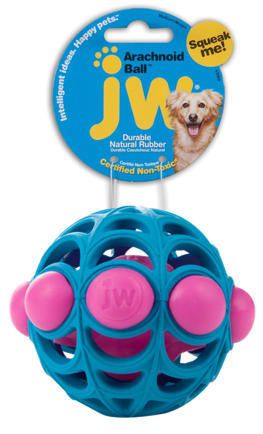 JW Pískací míček Arachnoid Medium JW Pet