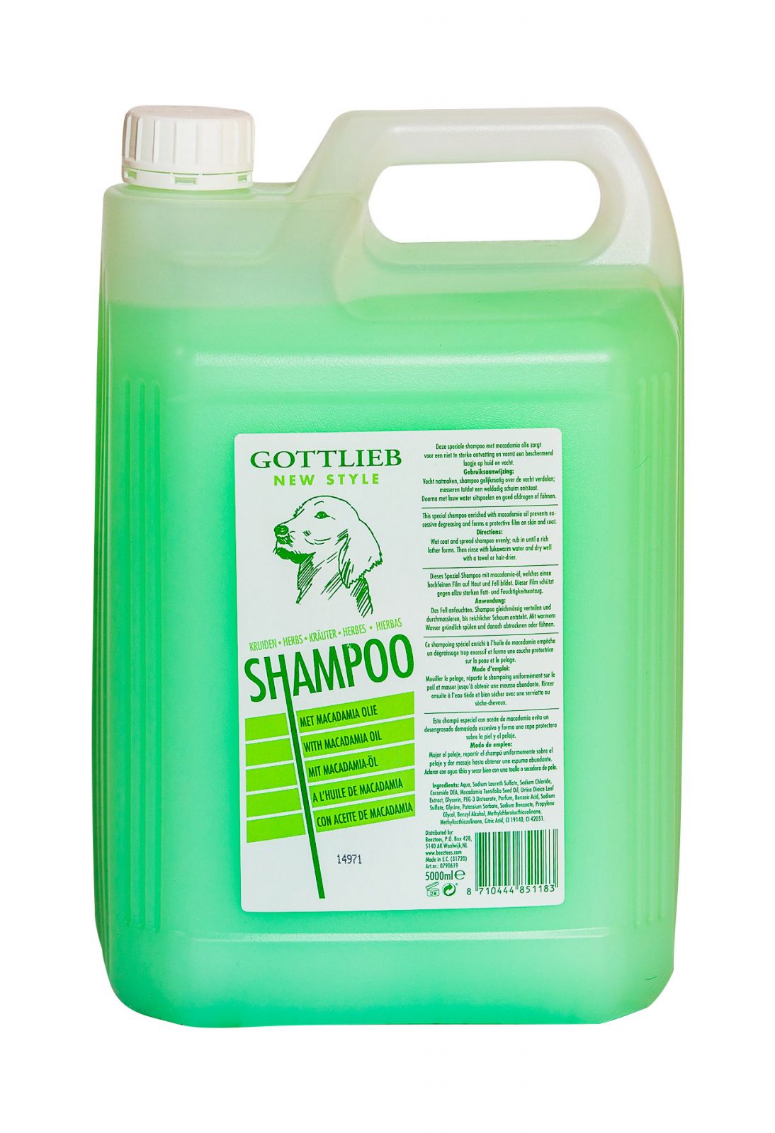 Gottlieb Bylinkový šampon 5 l s makadamovým olejem Beeztees