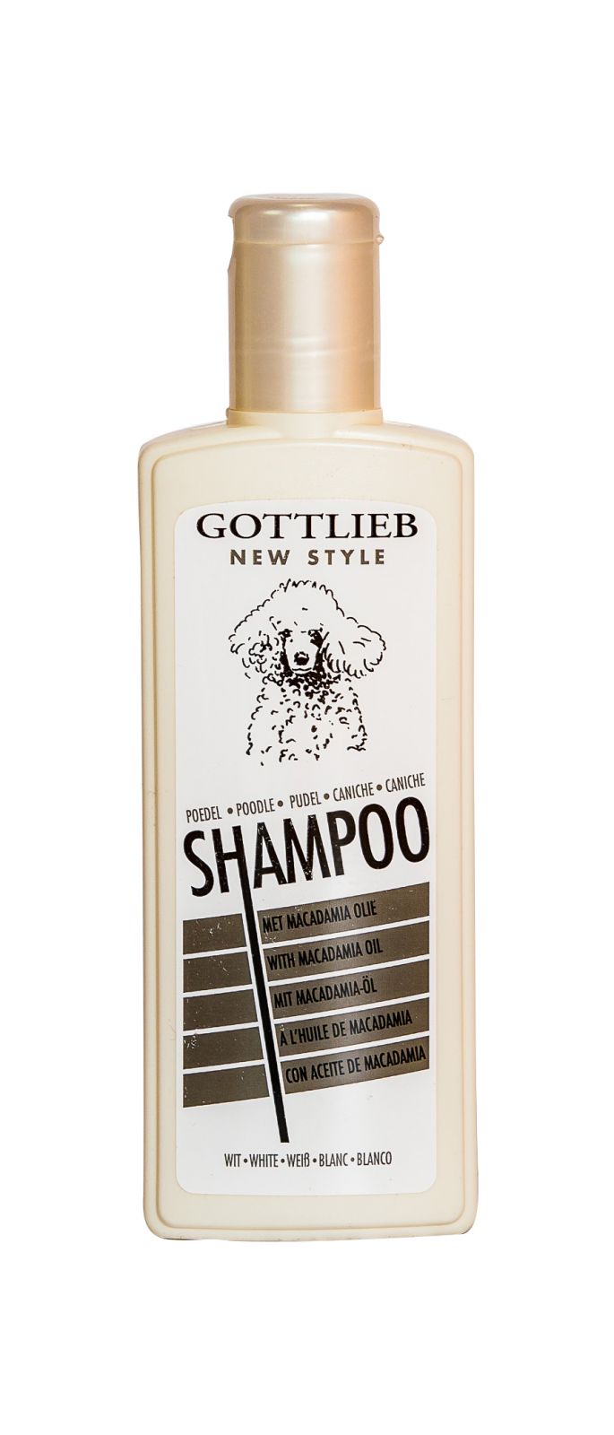 Gottlieb Pudel šampon 300ml-pro bílé pudly s makadam. olejem Beeztees