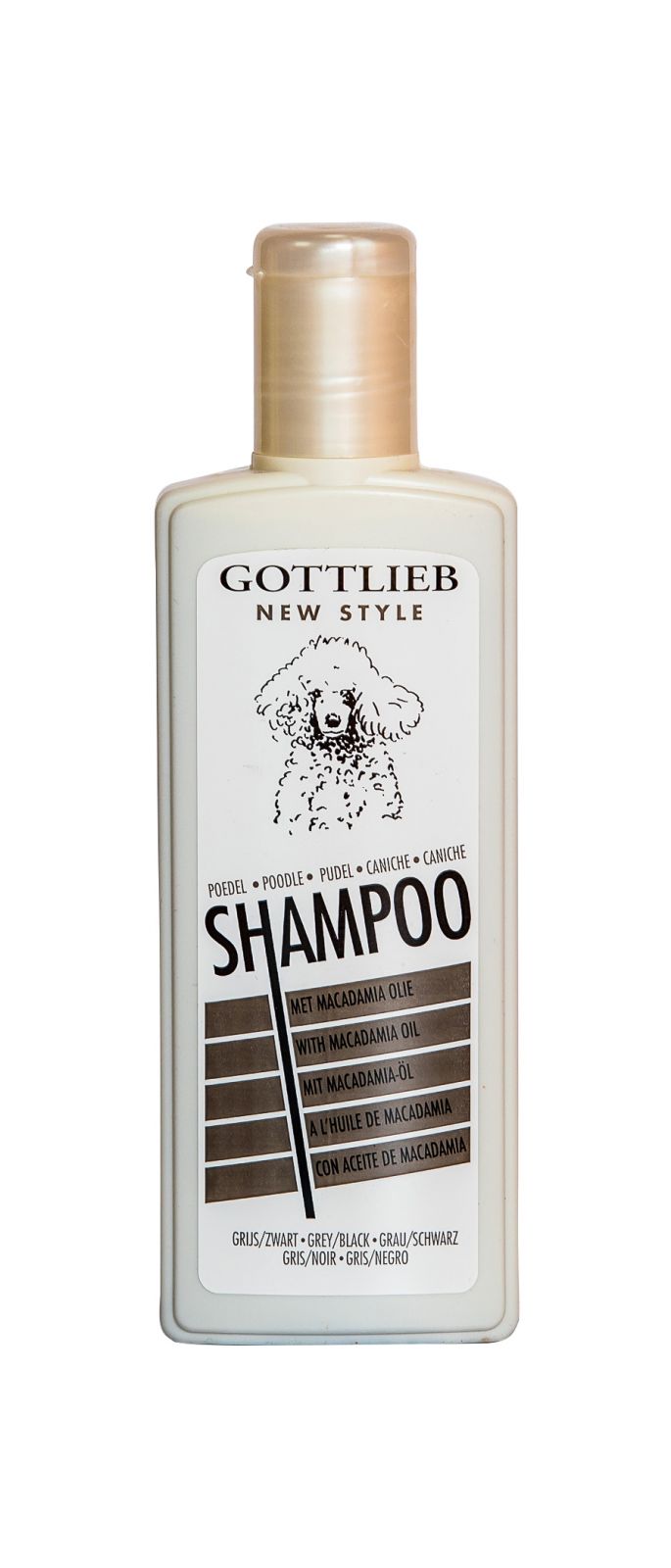 Gottlieb Pudel šampon 300ml-pro černé pudly s makadam.olejem Beeztees