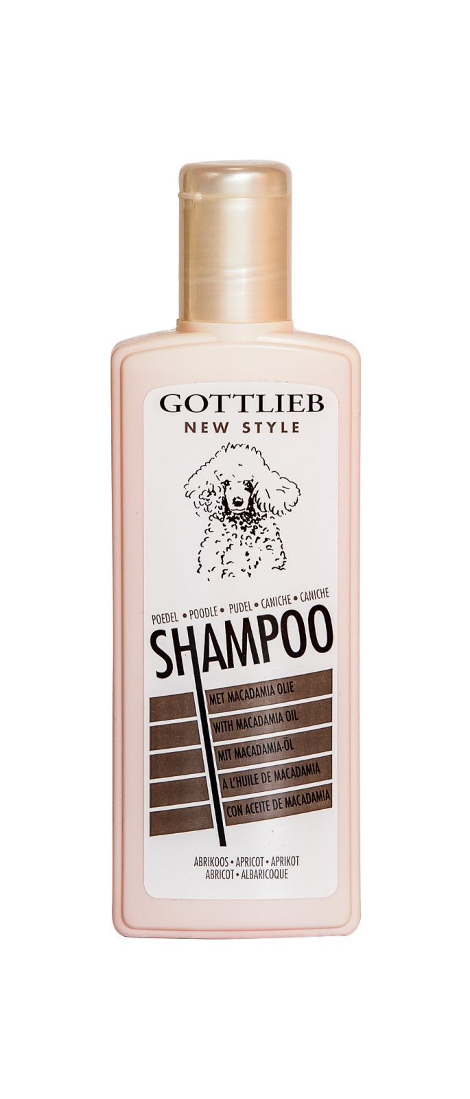 Gottlieb Pudel šampon 300ml-pro pudly aprikot s makadam.olej Beeztees