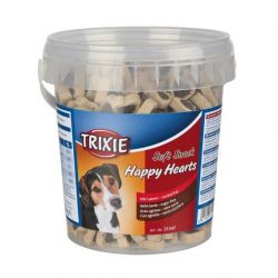 Soft Snack Happy Hearts - srdíčka jehněčí s rýží, kyblík 500 g TRIXIE