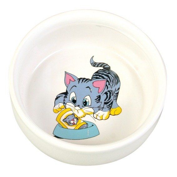 Keramická miska, malovaná, motiv kočka 300ml/11cm TRIXIE